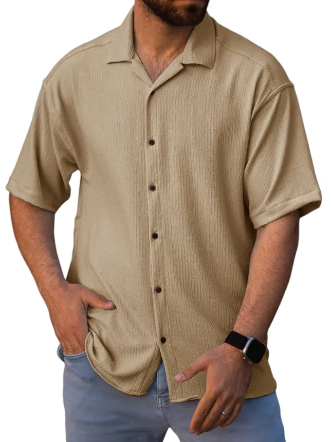 Tailored Short Sleeve Button Front Shirt