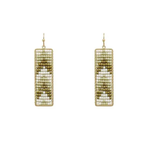 Seed Bead Dangle Earrings