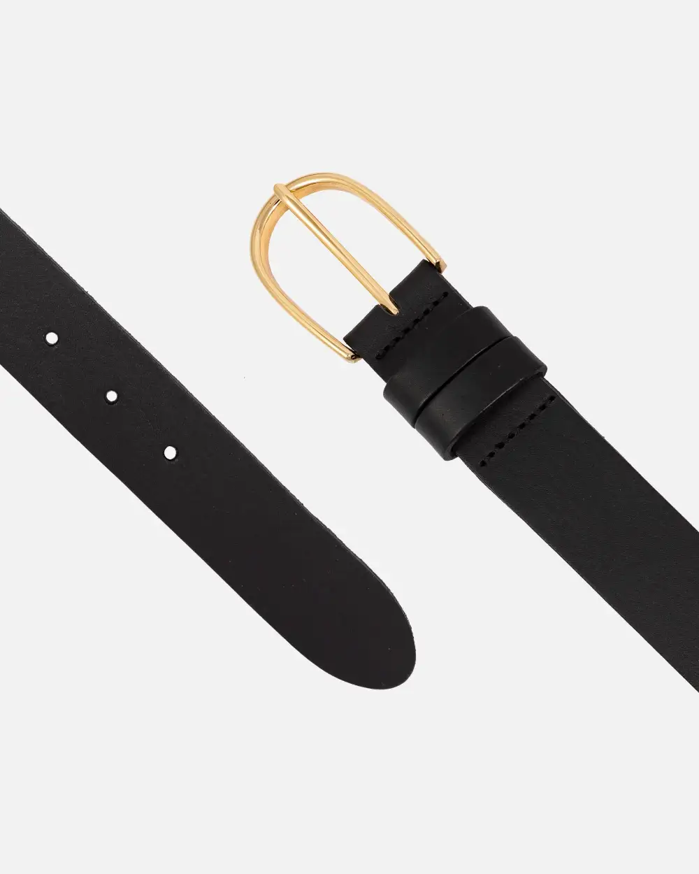 Modern Classic Leather Waist Belt Buckle