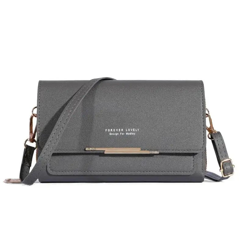 Modern Korean: Large-Capacity Halter Shoulder Bag with Card Pouch