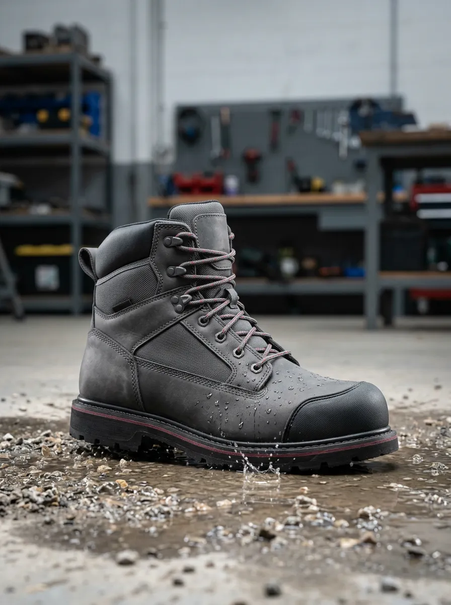 Easy-Wear Finish Men' Waterproof Work Boots