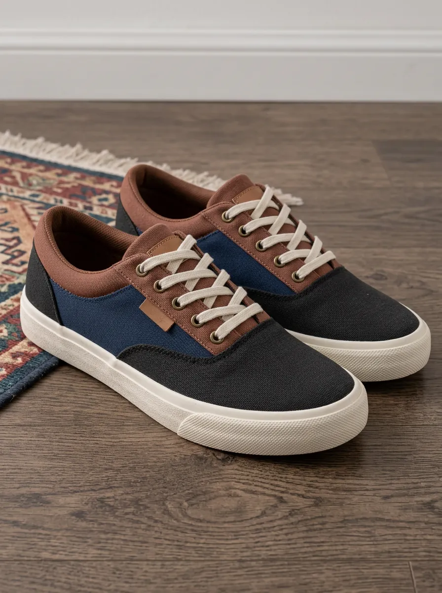 Men's Refined Colorblock Canvas Shoes