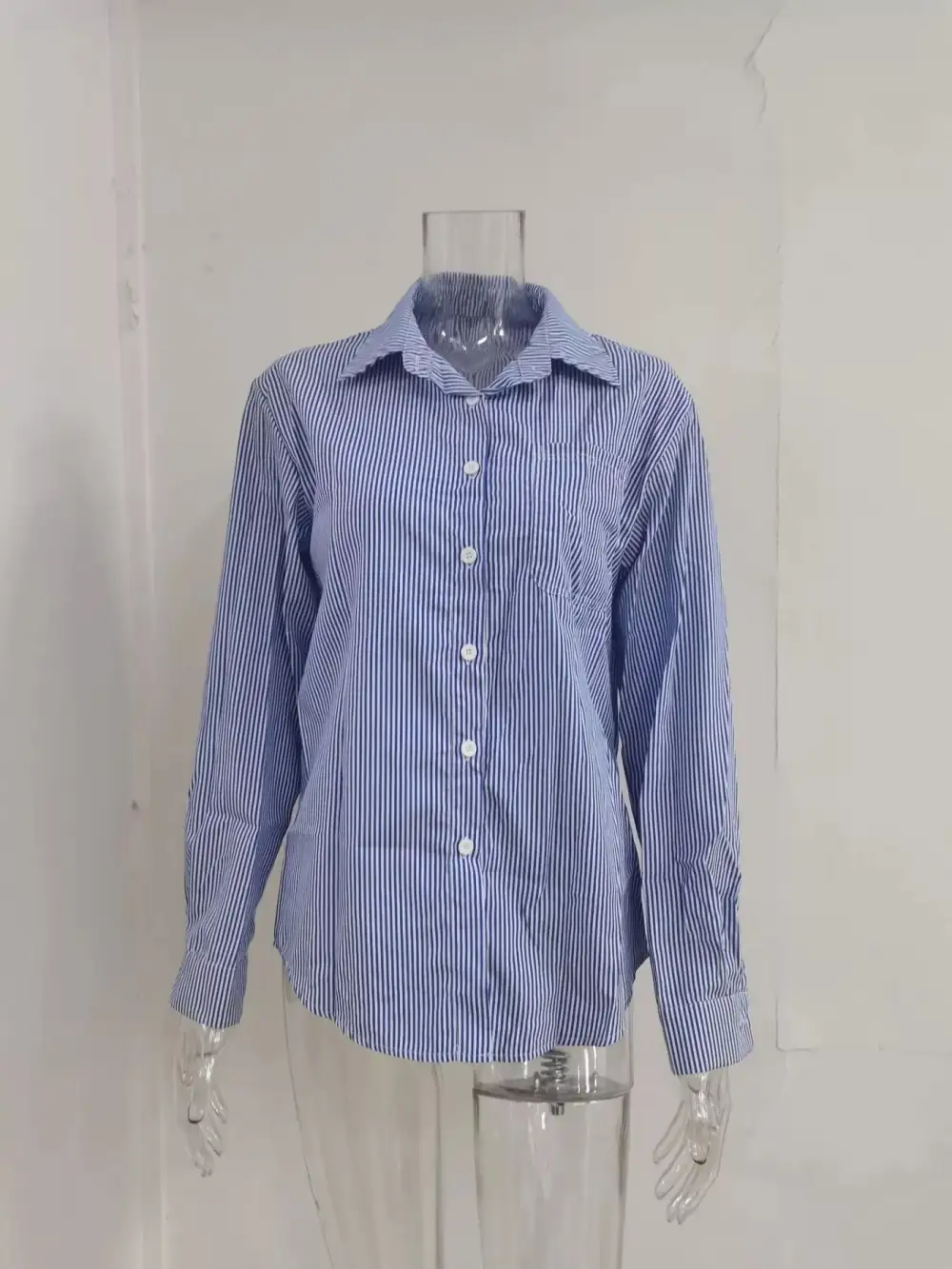 Striped Button Down Relaxed Fit Shirt