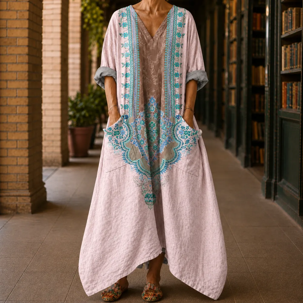 Handkerchief Printed Casual Dress