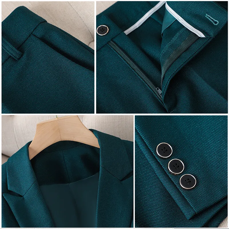 Smooth High Waist Blazer Set