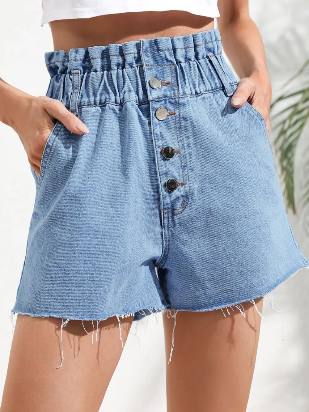 Denim Shorts Pocket Pants