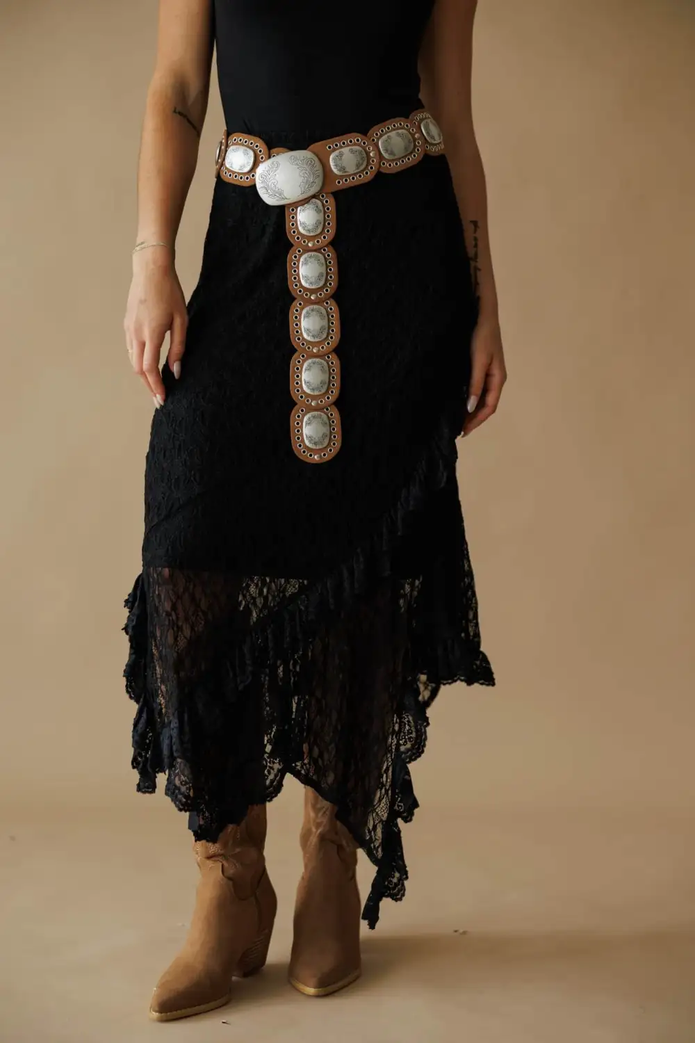 Lace Midi Skirt