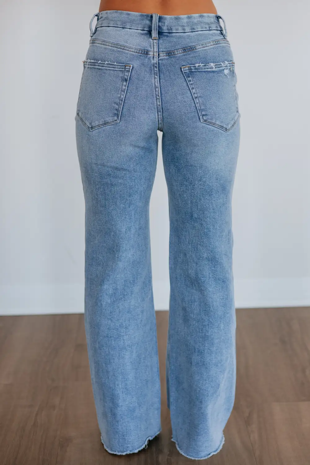Women's Ultra High Rise Wide Leg Long Length Jeans