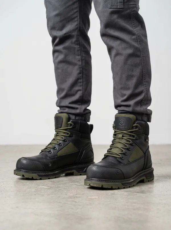 Men's Waterproof Construction Outdoor Graphic Detail Work Boots