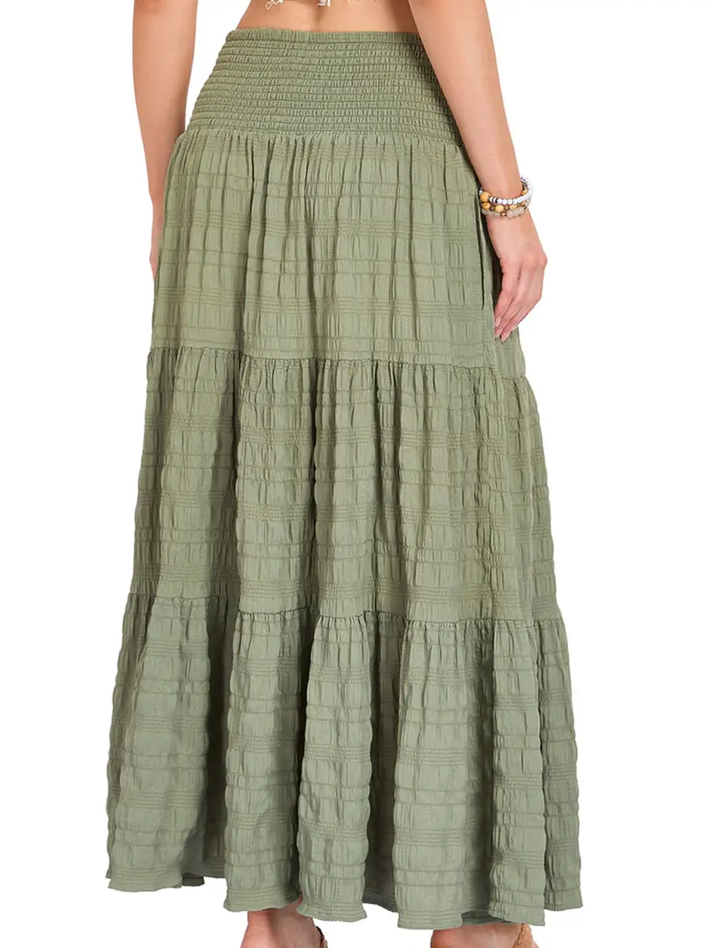 Pocket Waist Maxi Skirt
