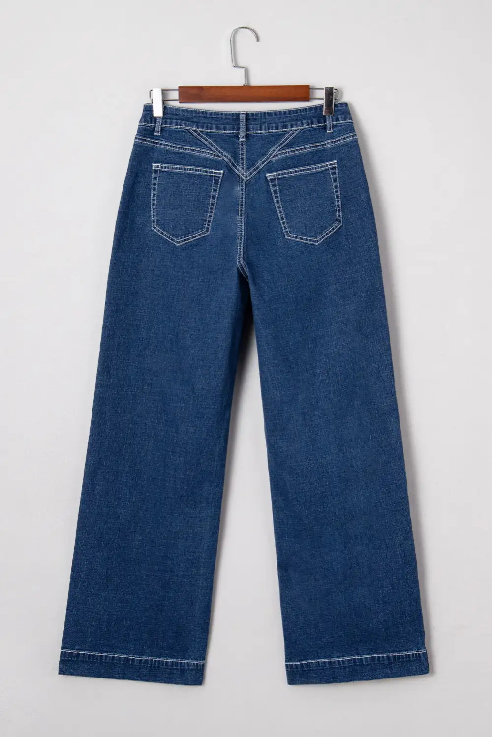 Loose Fit Cuffed Denim Jeans