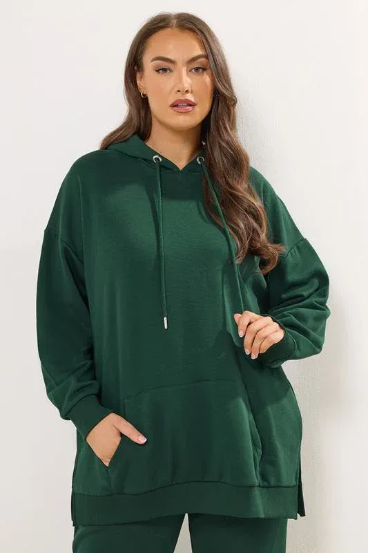 Green Pocket Front Hoodie
