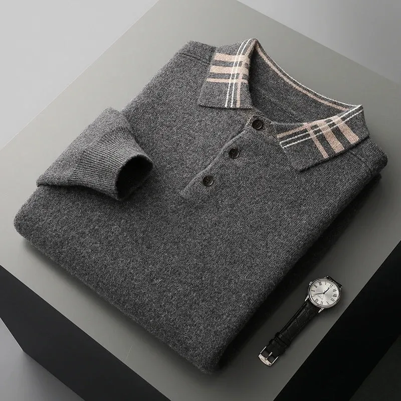 Knit Polo Sweater