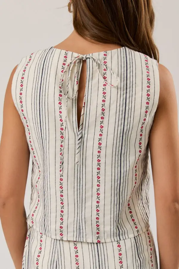 Striped Women's Blouse Top