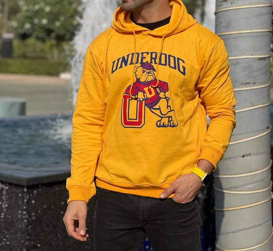 Yellow Fleece Hoodie