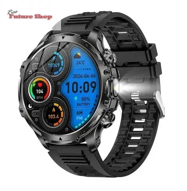 Smart Watch Flashlight Men Outdoors Sports
