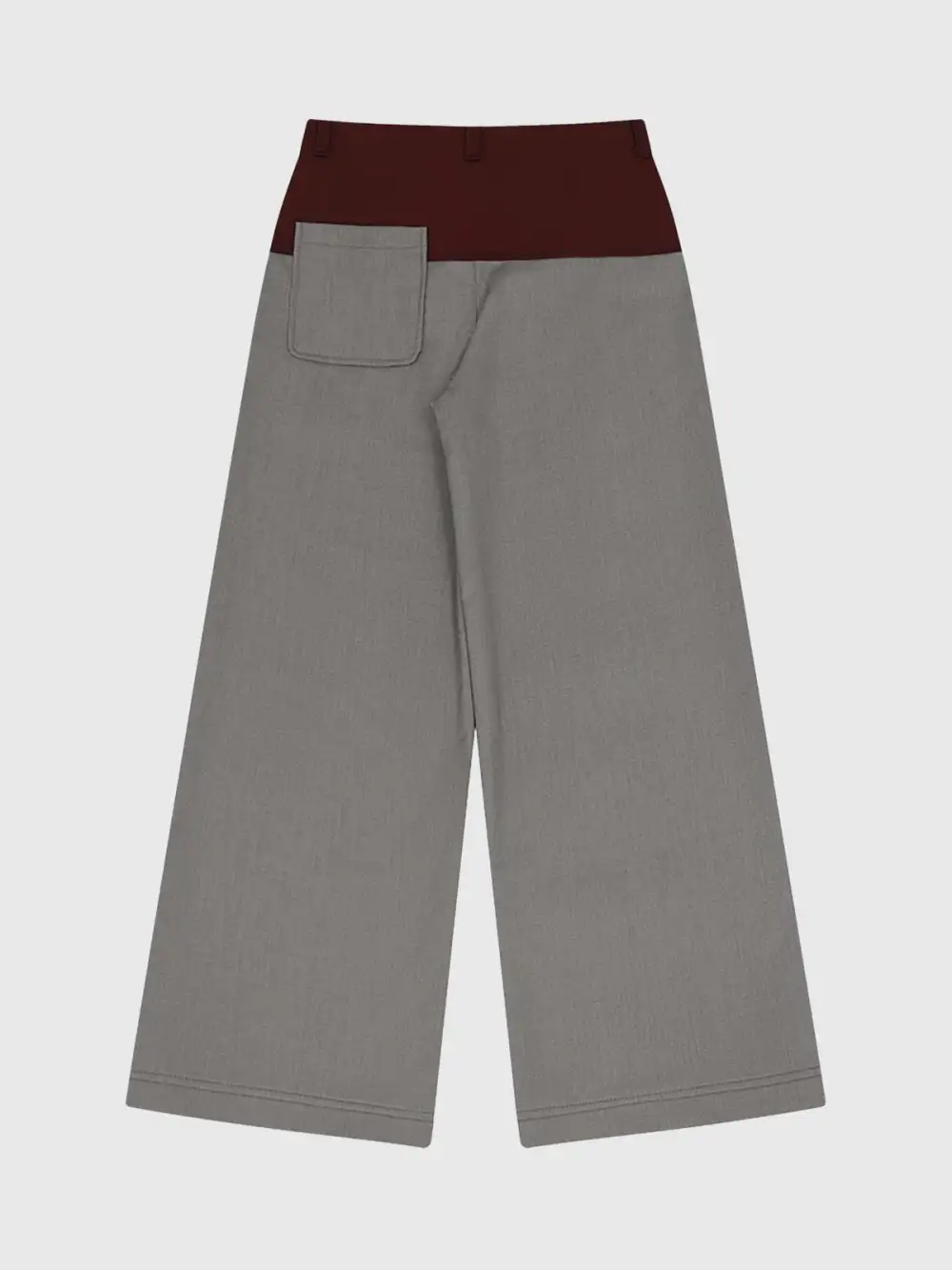 Structured Rose-Graphic Pants