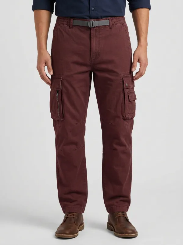 Men's Outdoor Tactical Grey Multi-Pocket Cargo Pants