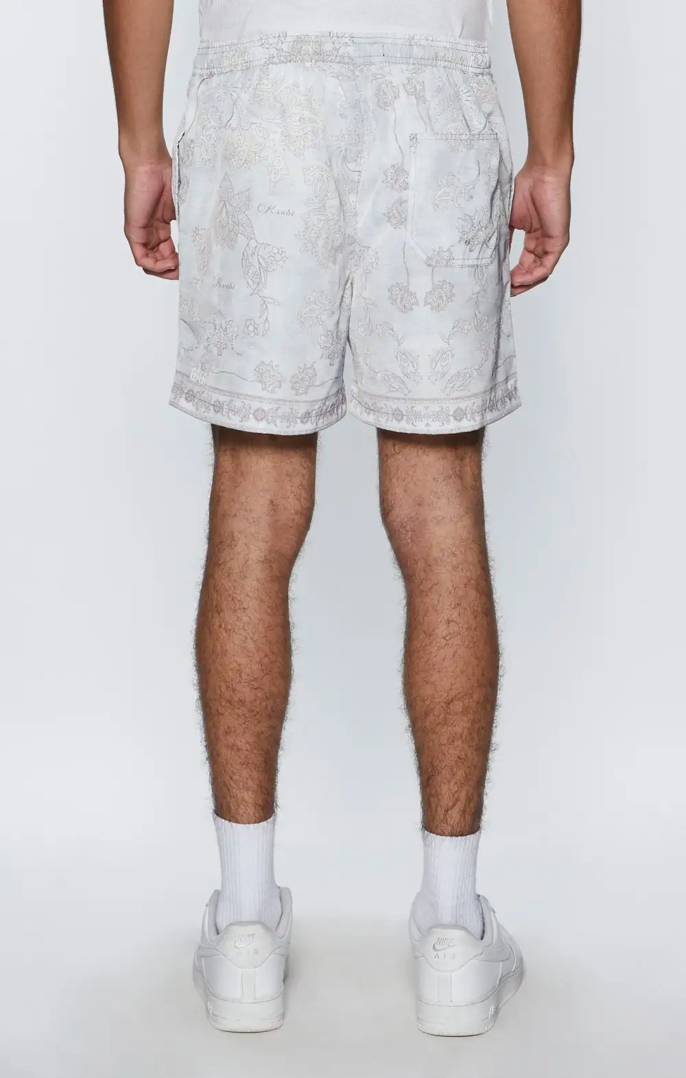 Men's Printed Regular Fit Swim Shorts