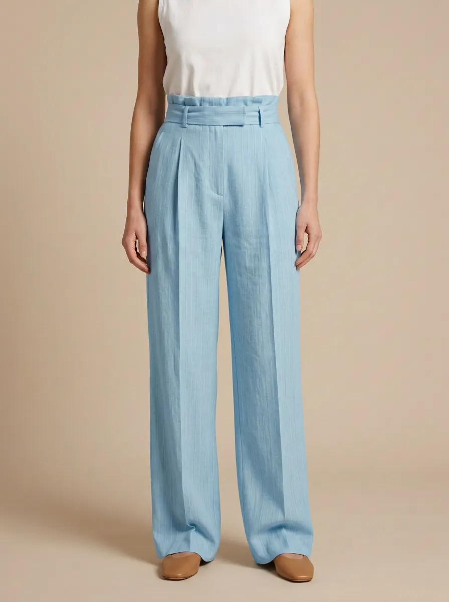 Polished High Rise Wide Leg Pants