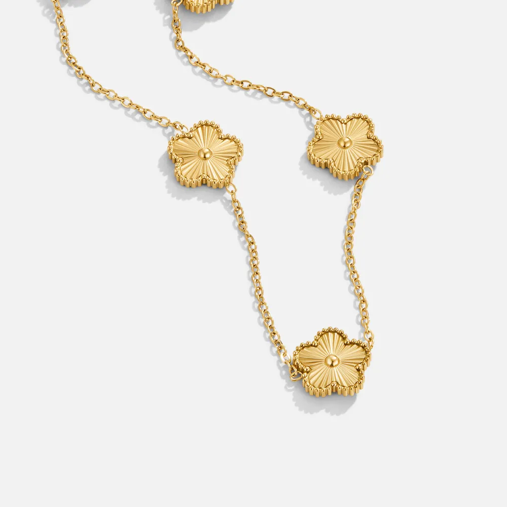 Cluster Clover Necklace