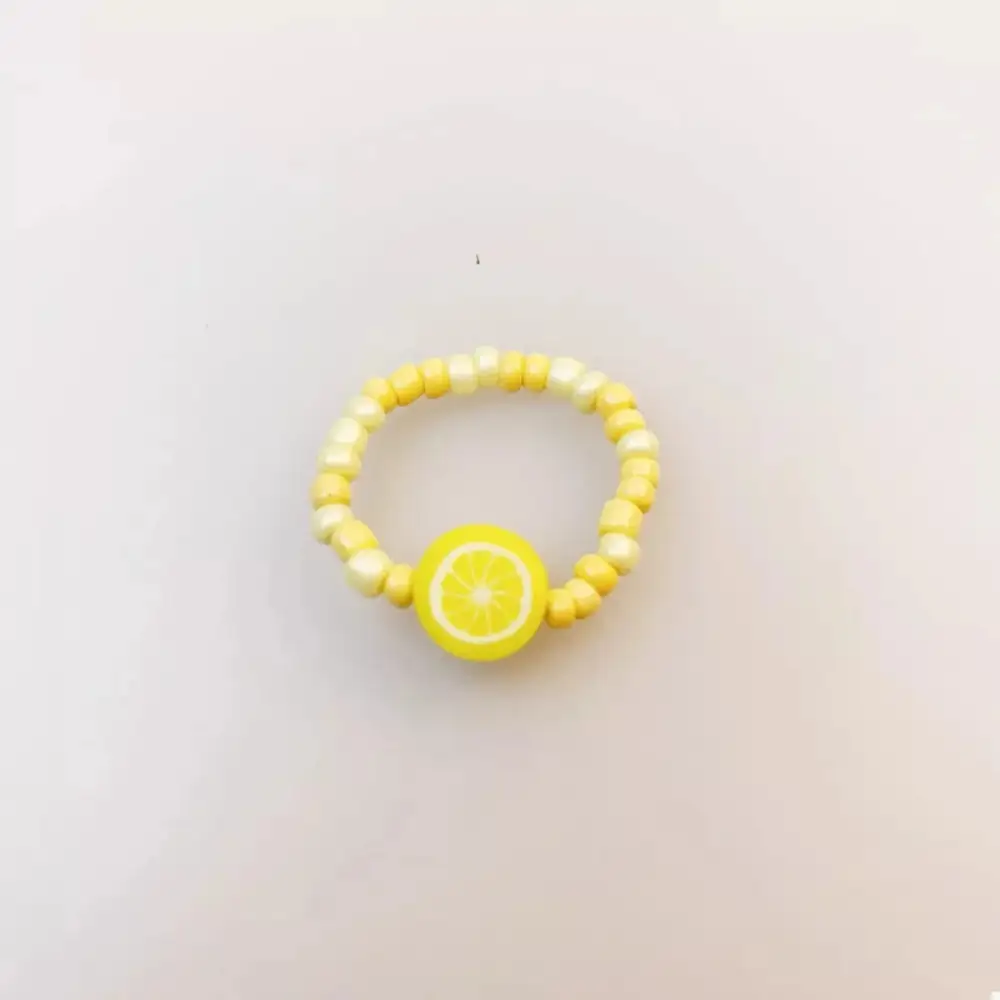 Fruit Charm Beaded Ring