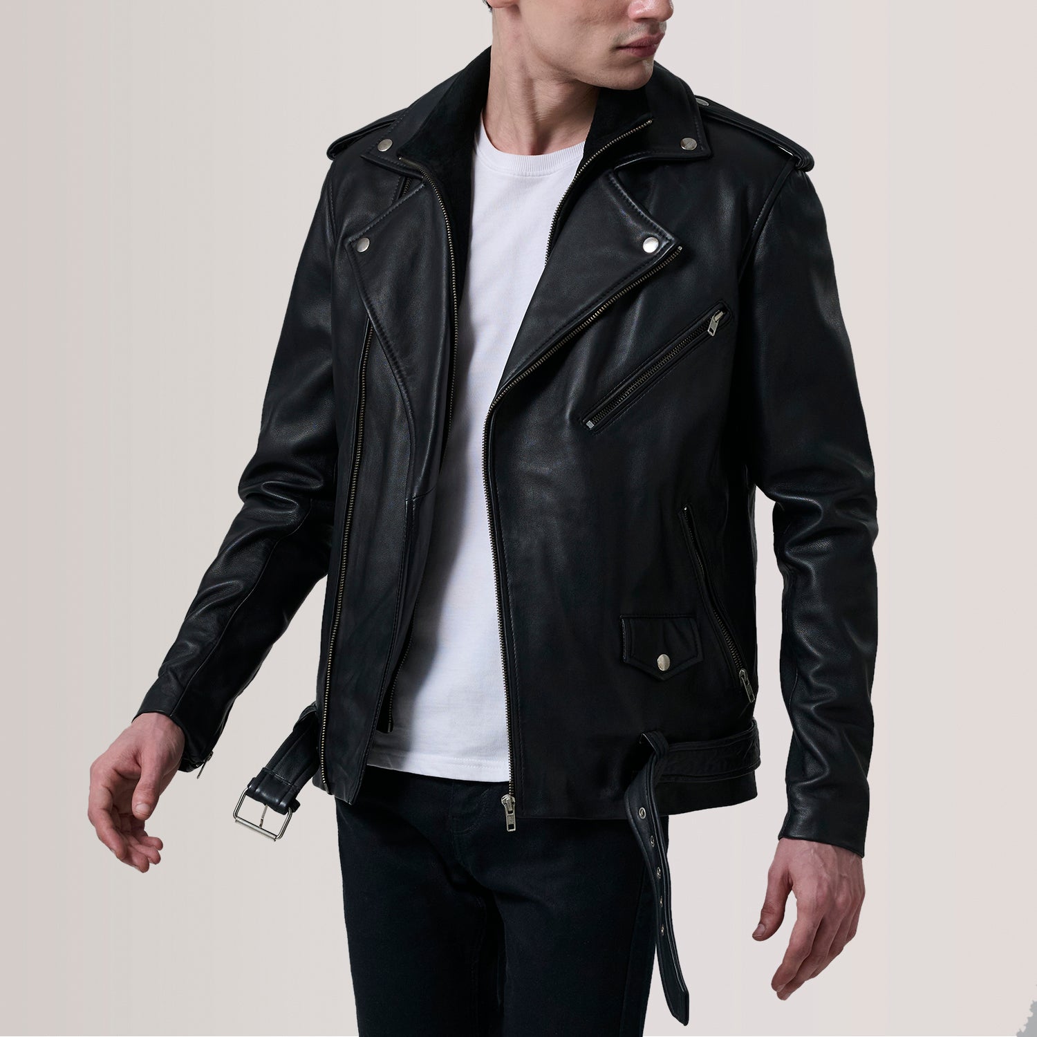 Men's Refined Leather Jacket