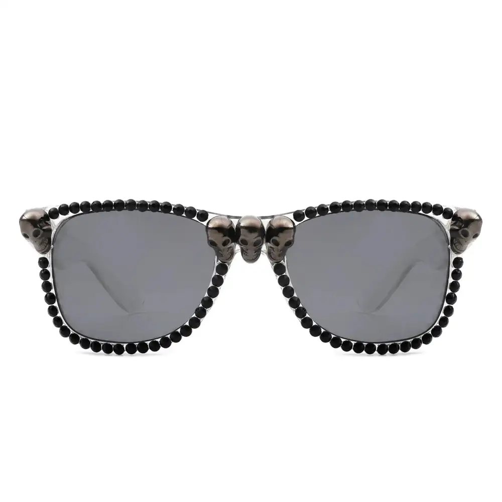 Wide Square Frame Sunglasses