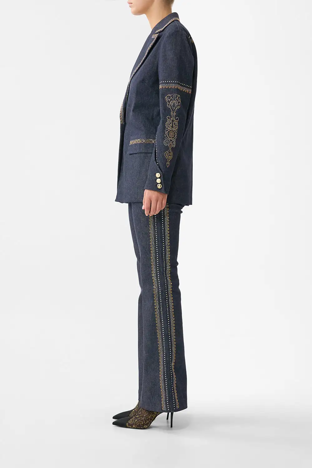 Jacket with Sleeve Cut Out Detail