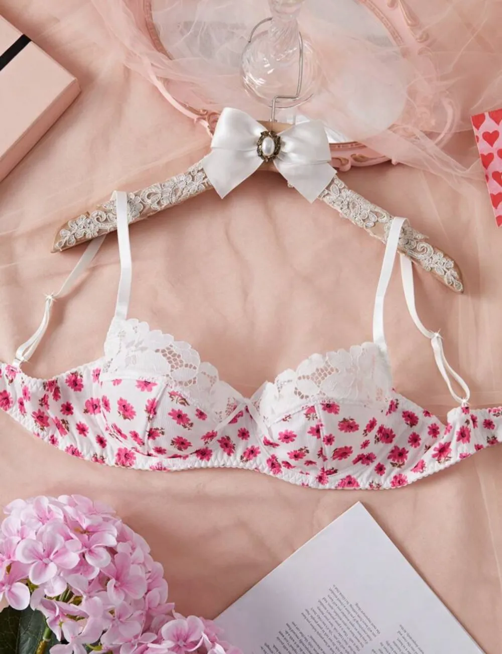 Refined Floral Lingerie Set