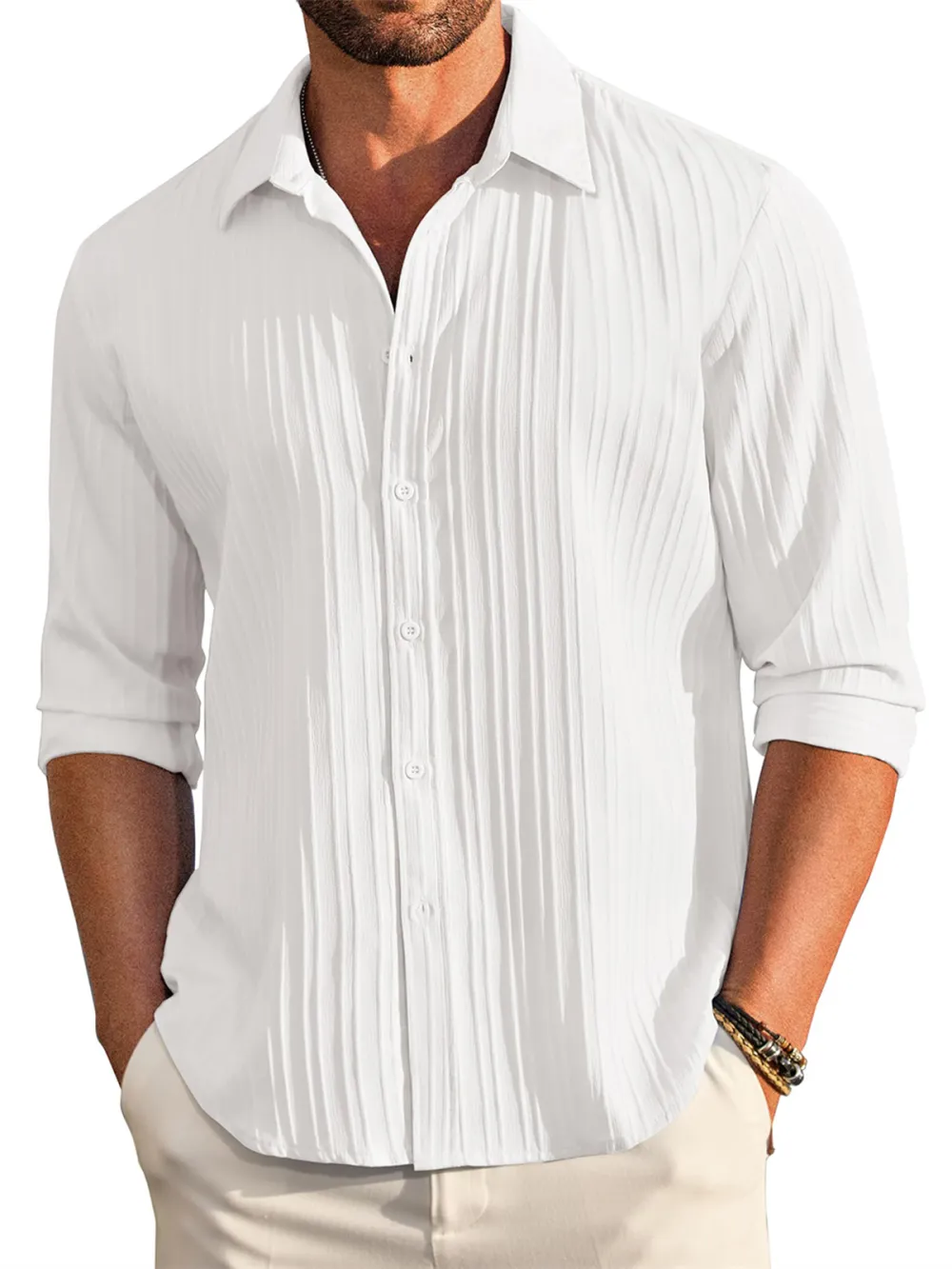 Long Sleeve Button Front Shirt