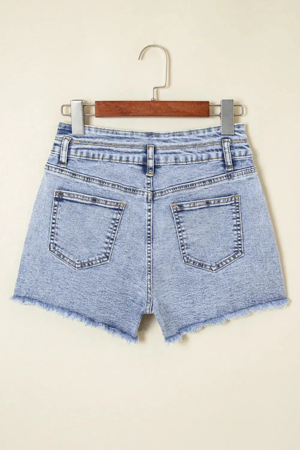 Laid Back Raw Hem Shorts