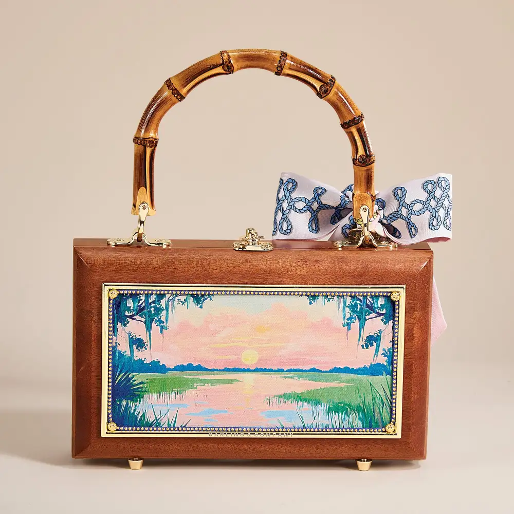 Sunrise Motif Handbag