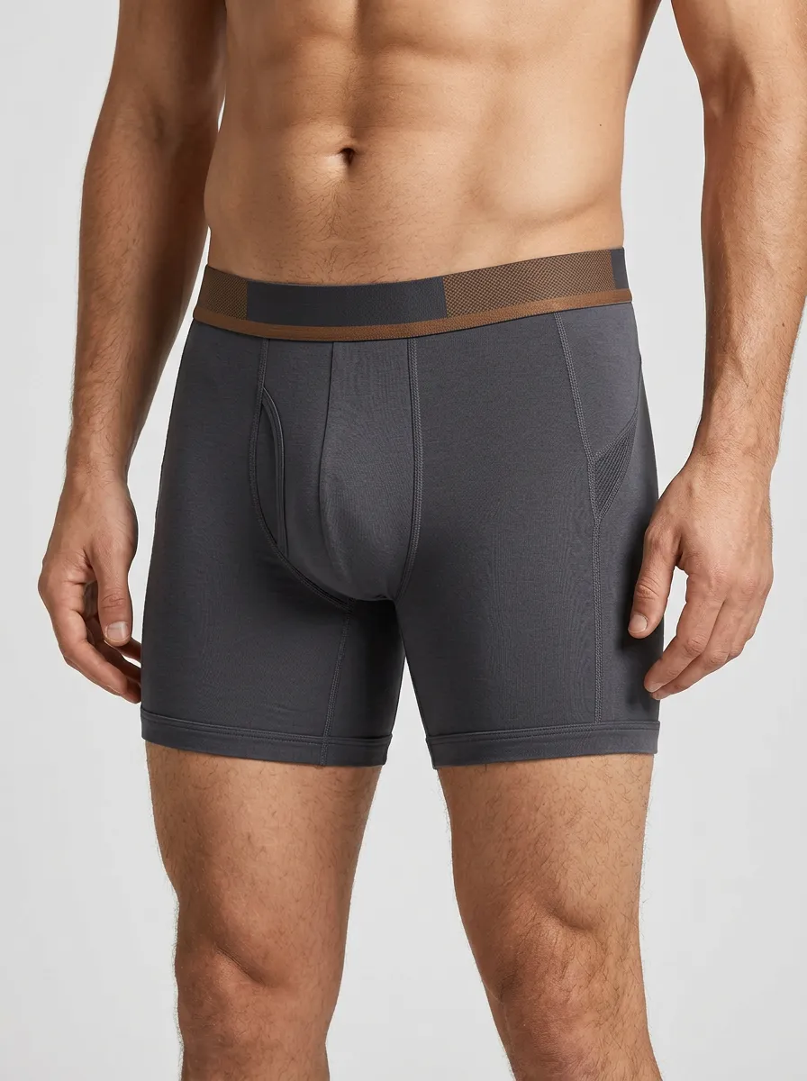Daily Waistband-Detail Classic Look Men's Boxer Briefs