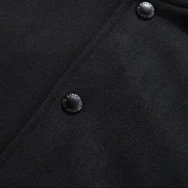 Buttoned Chore Leather Jacket