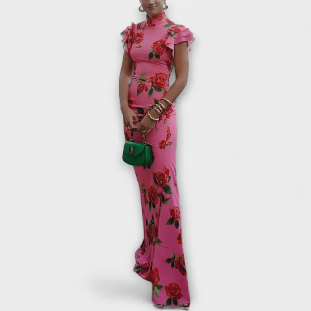 With Floral dress
