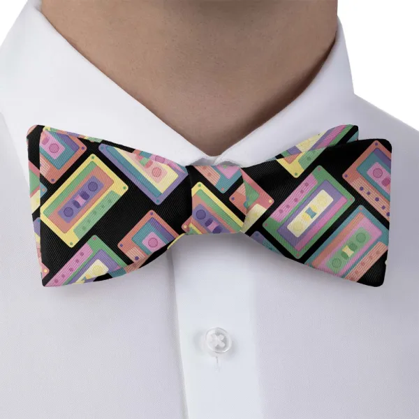Cassette Pattern Bow Tie