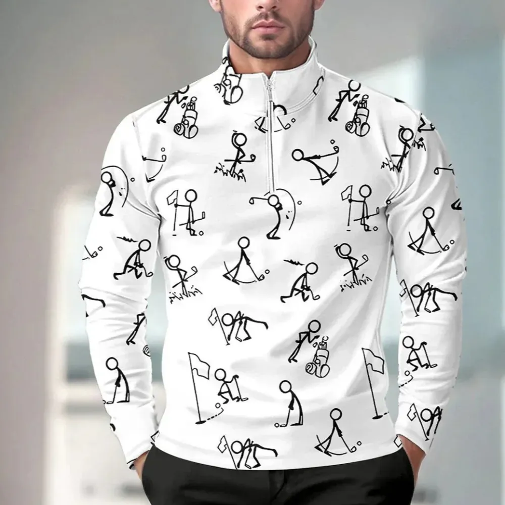 Easygoing Midweight Long Sleeve Pullover Golf Shirt