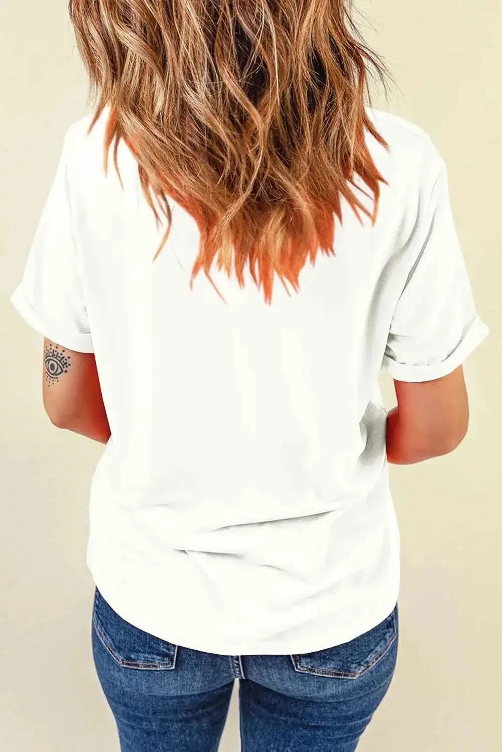 Soft Touch Graphic Round Neck Short Sleeve T-Shirt