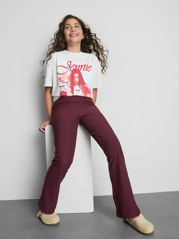 7-15yrs | Ribbed Flare School Leggings