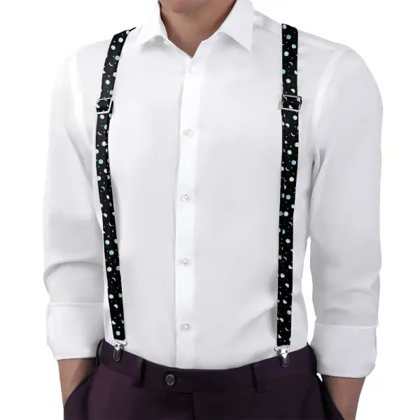 Mini Moons Space Theme Suspenders