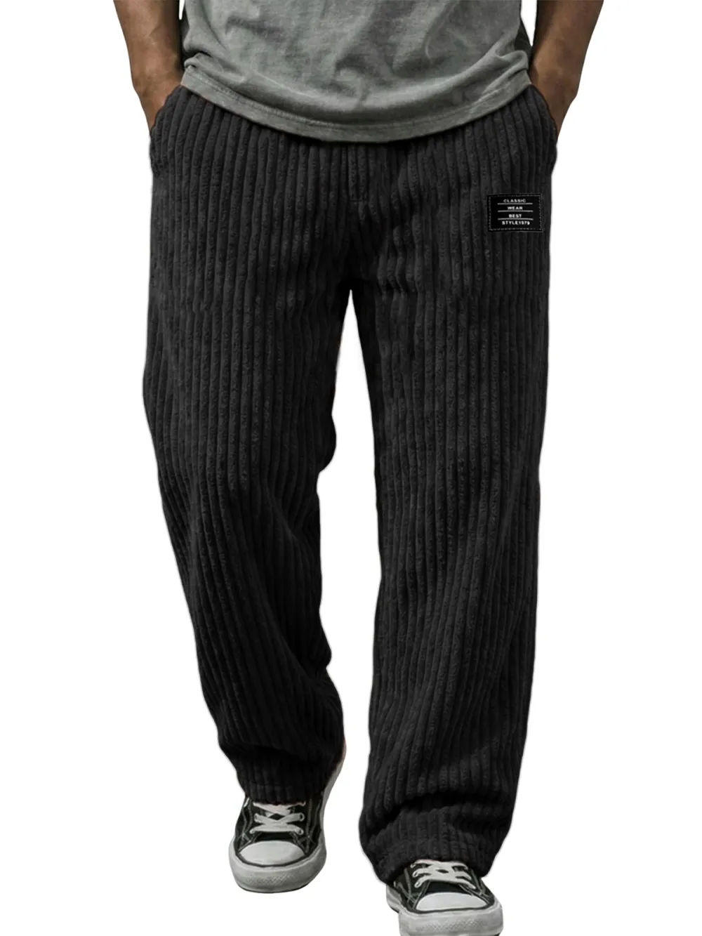 Soft Touch Corduroy Striped Trousers