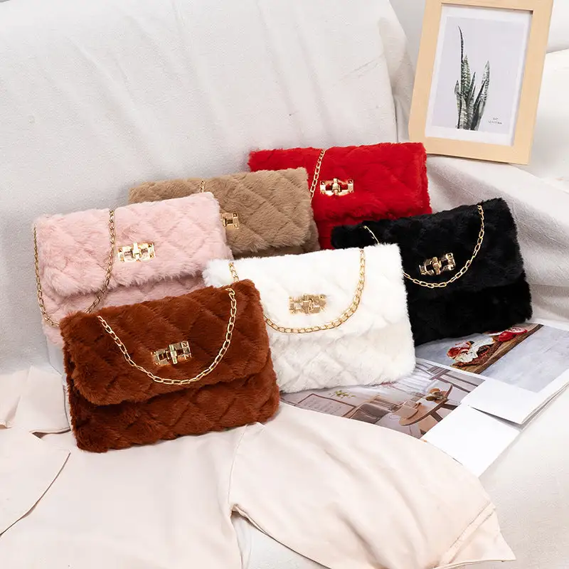 Chain Strap Embroidered Shoulder Bag