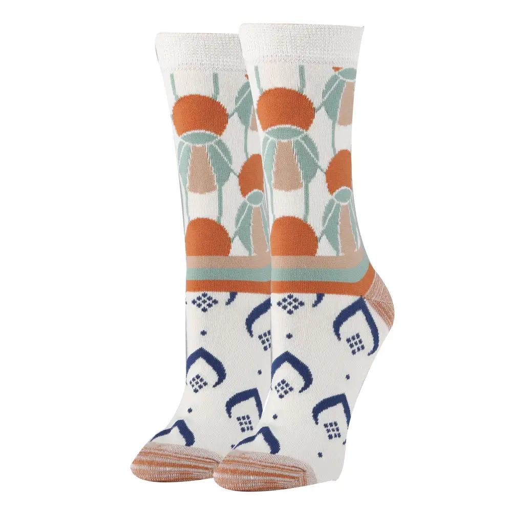 Everyday Bamboo Blend Everyday Pattern Crew Socks