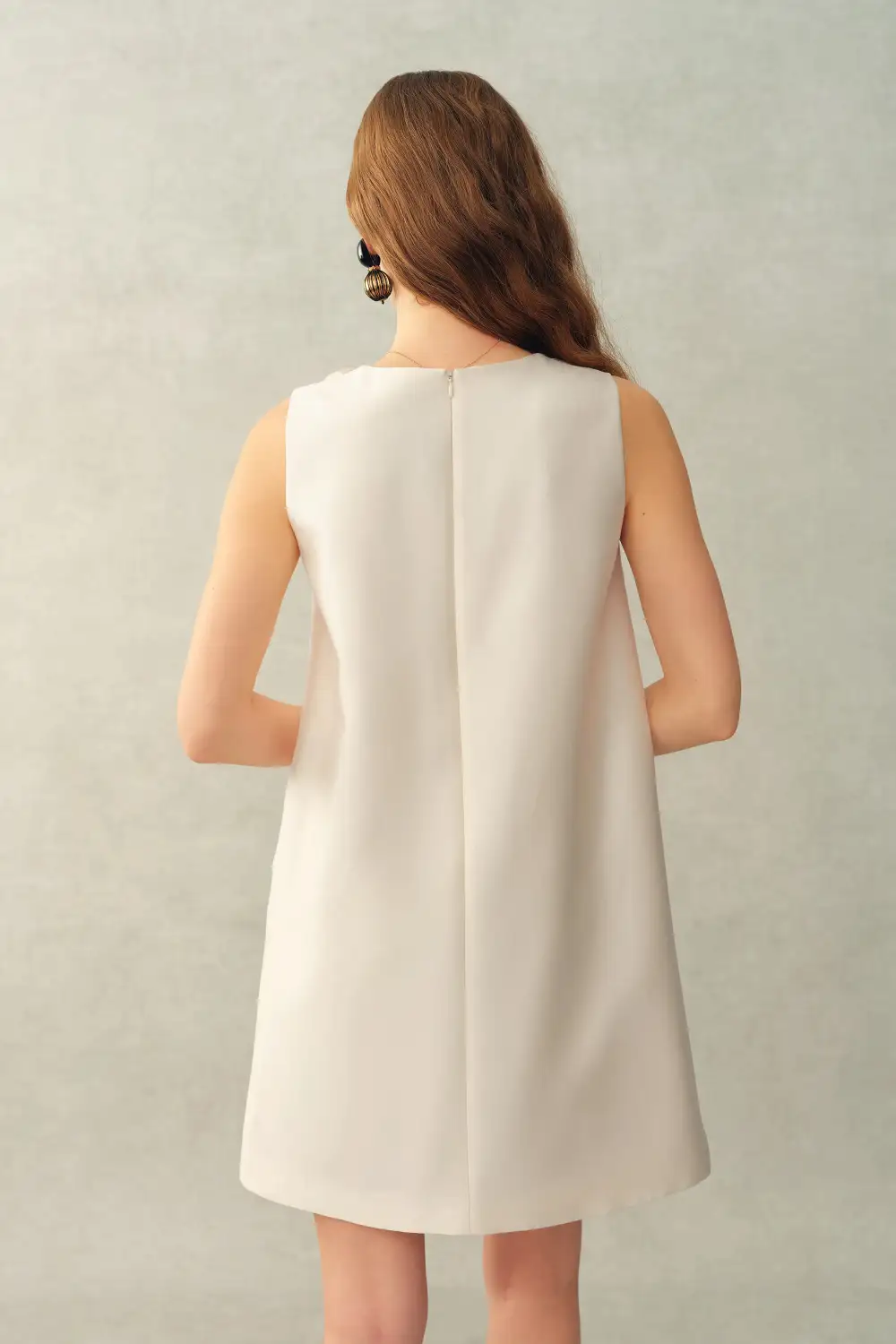 Floral Silk Wool Knit Mini Dress