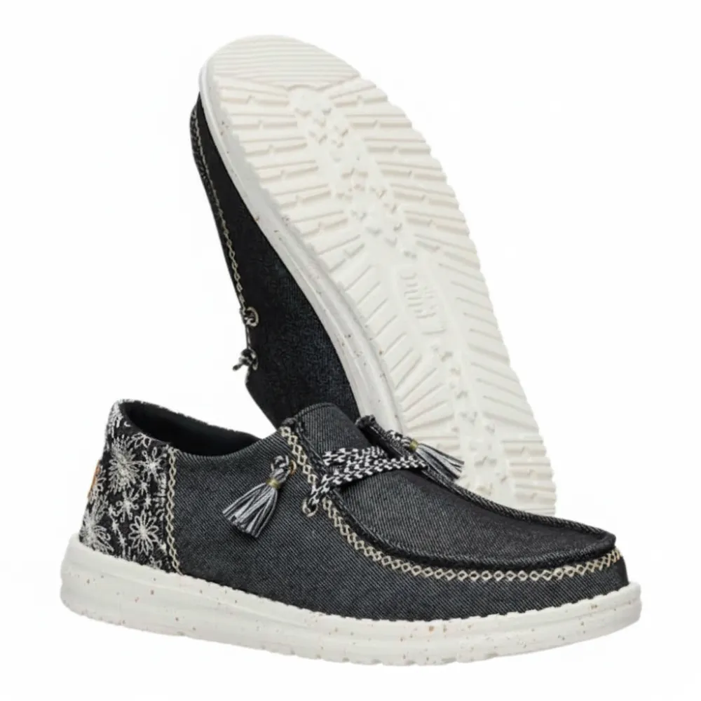 Funk Embroidered Floral Casual Shoes For Women