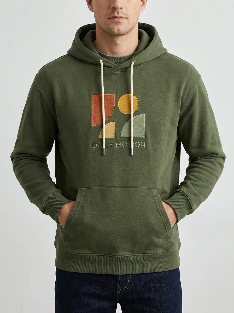 Men's Everyday Daily Motion Geometric Abstract Print Hoodie