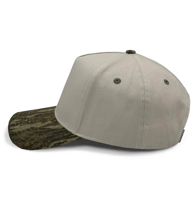 Curved Bill Hybrid Snapback Cap