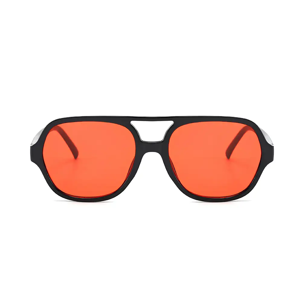 Casual Round Oversized Gradient Lens UV Protective Fashion Sunglasses
