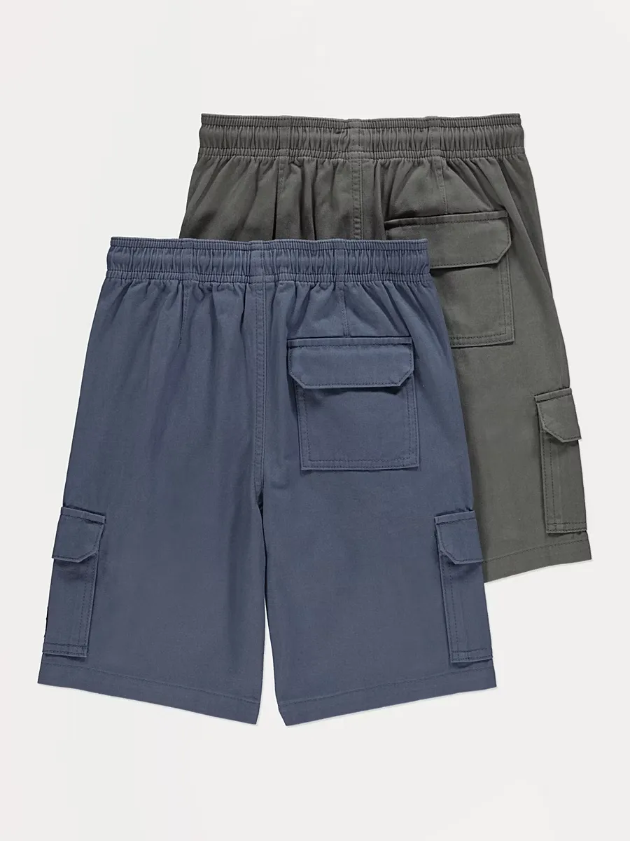 Woven Cargo Shorts 2 Pack